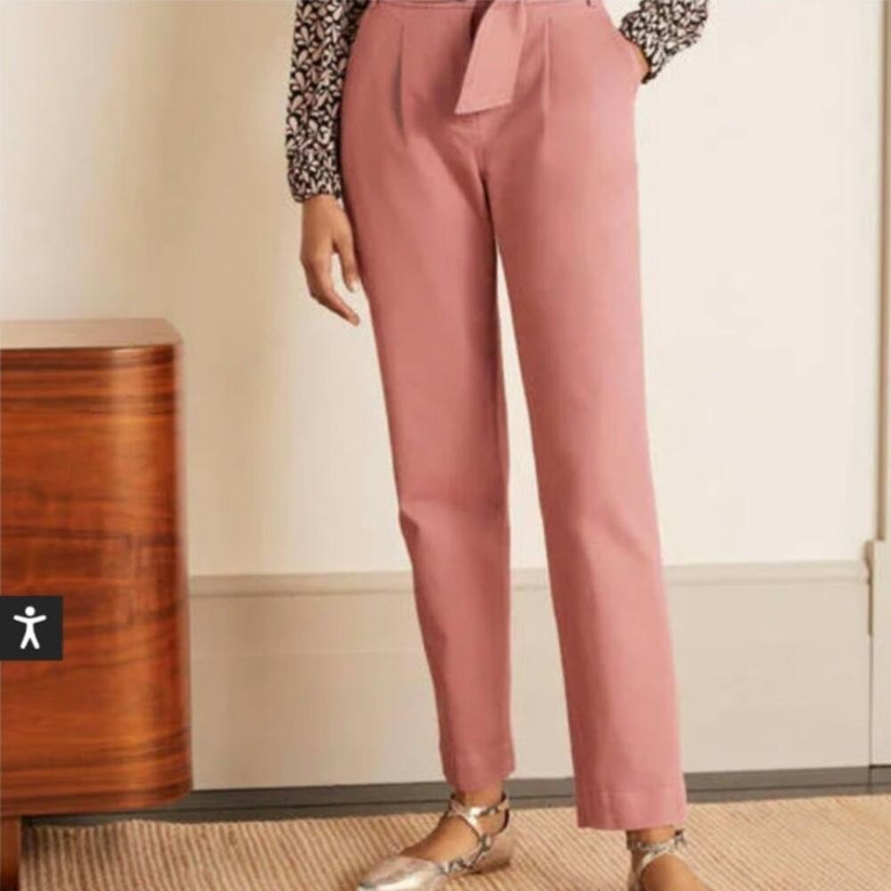 NWT Boden Straight Leg Ankle Tie Bude Pants
